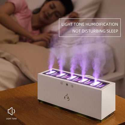 Diffusez un brouillard apaisant avec éclairage LED RGB pour une atmosphère relaxante chez vous.